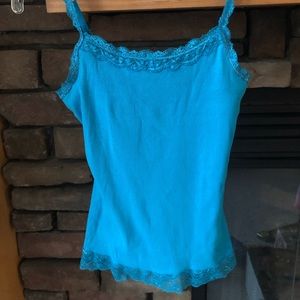 Justice tank top Camisole Cami Lace- size 10